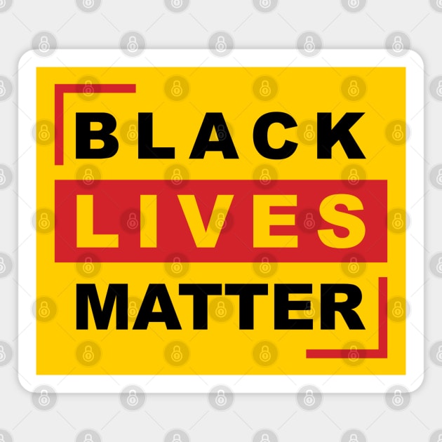 Black Lives Matter Anti Racism Black Community Solidarity Support Design - blk Magnet by QualiTshirt